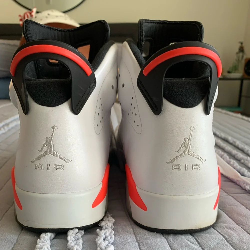Nike Jordan 6 Retro Infrared White - Picture 7 of 10